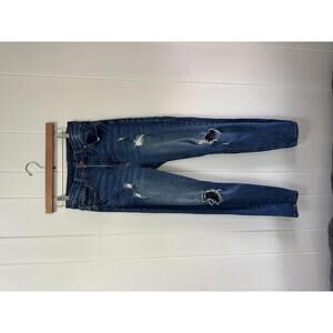 Liverpool High-Waisted Distressed Blue Denim Jeans size 29